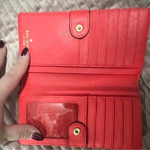 Kate Spade Wallet 
Color: coral pink 
Like New